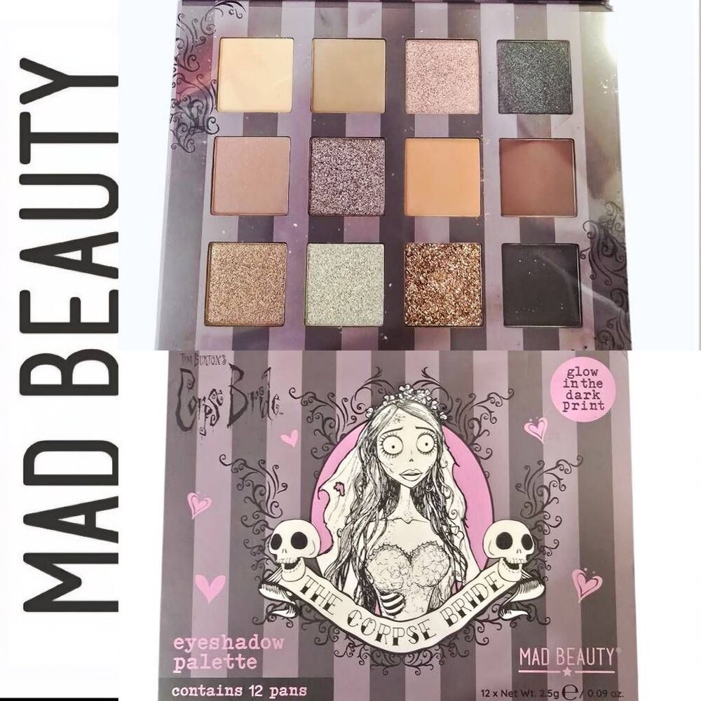 Mad Beauty Glow In The Dark Corpse Bride 12-Pan Eyeshadow Palette
